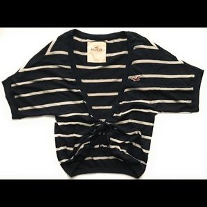 Hollister Bettys Waterfall Stripe Open Sweater Top